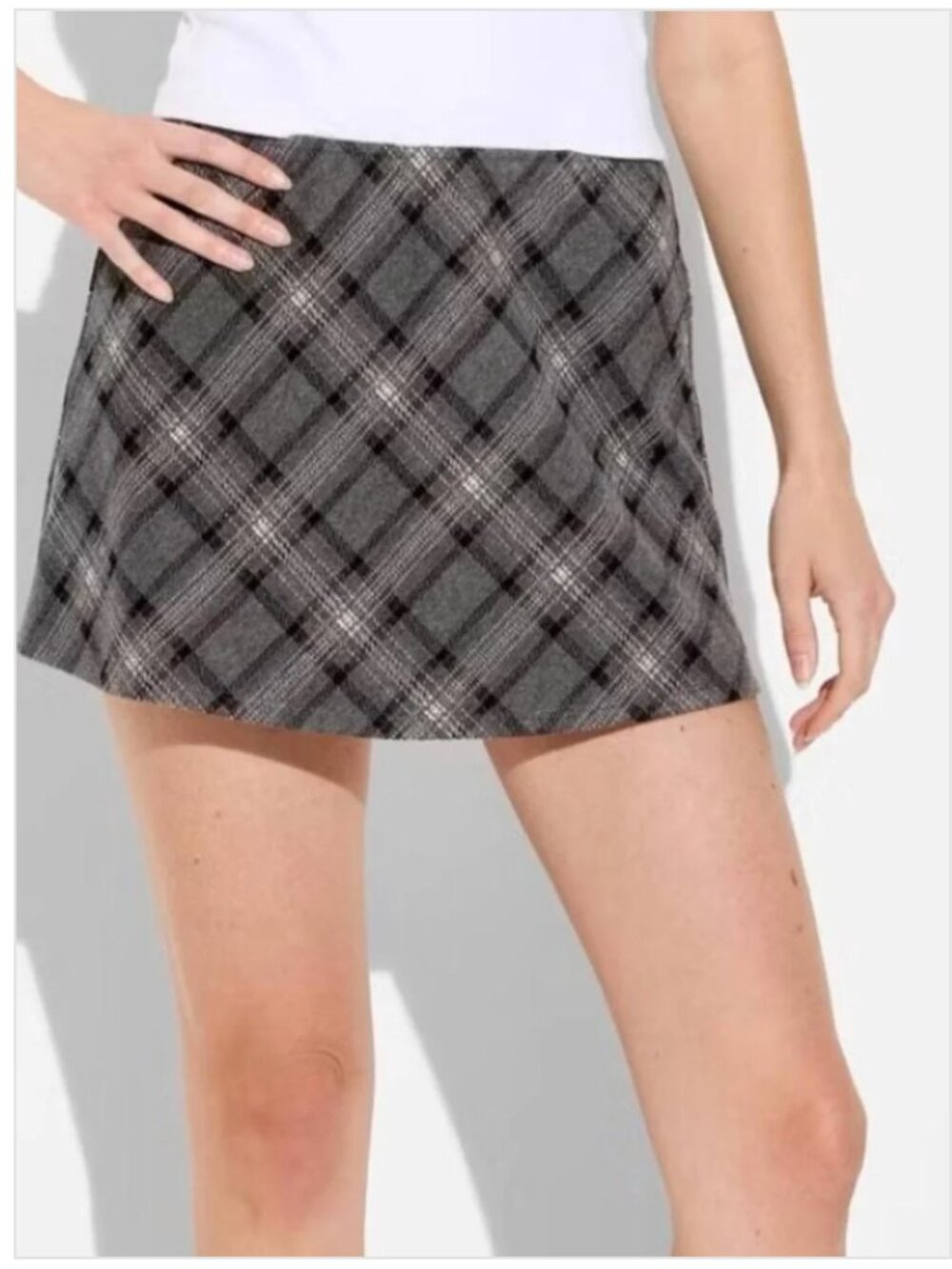 Wild Fable Plaid A-Line Mini Skort